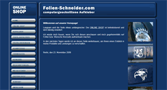 Desktop Screenshot of folien-schneider.com